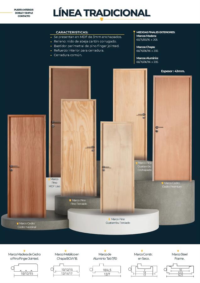 Puerta Extraplack PINO IZQUIERDA MDF 80cm