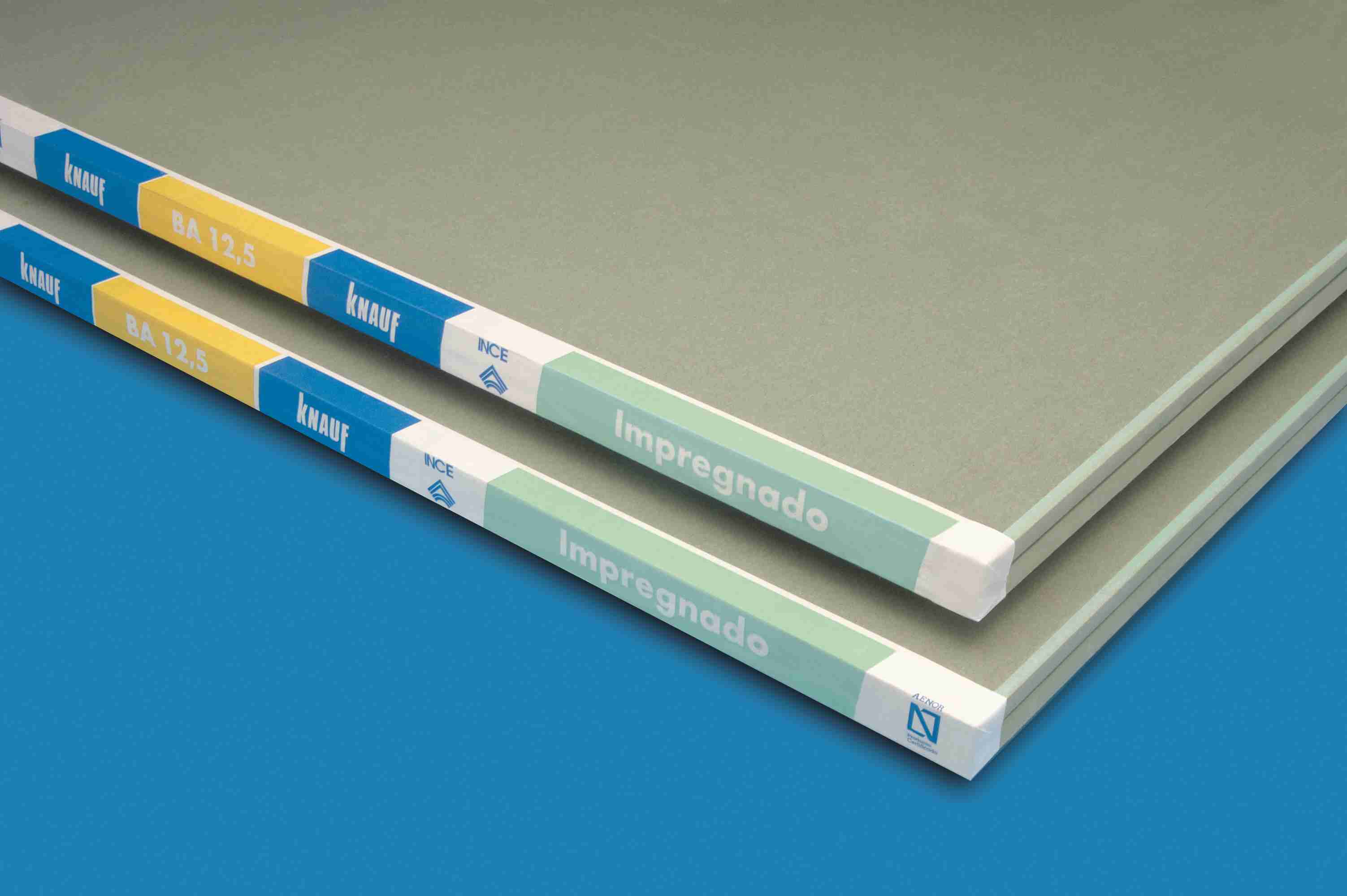 Placa Knauf RH 12,5mm (1,2x2,4mts)